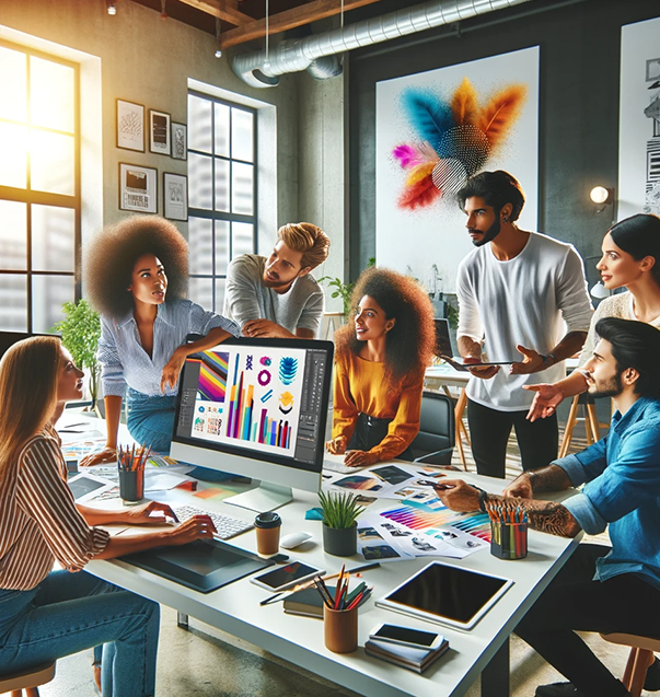 Design team on staff designing